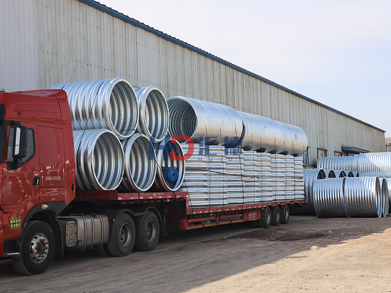 內法蘭整裝金屬波紋涵管5